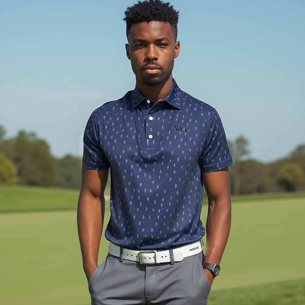 2025 Wedge Gang Blue Golfer Polo Shirt