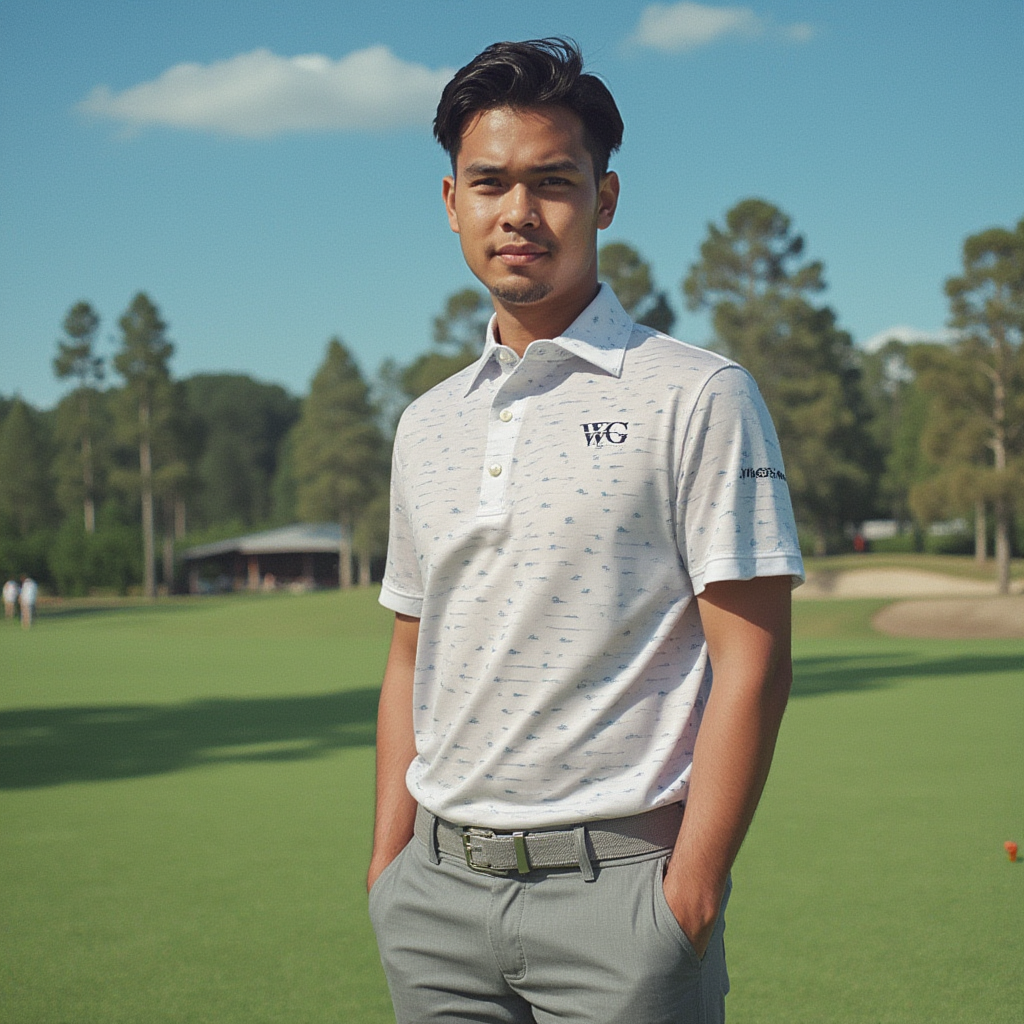 2025 Wedge Gang Beige Duck Print Polo