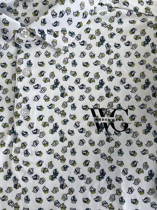 2025 Wedge Gang White Cupcake Polo