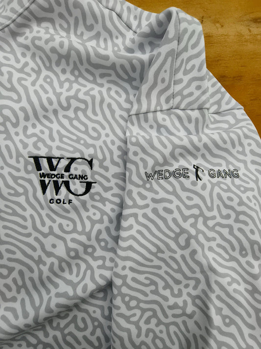 2025 Wedge Gang Zebra Print Quarter Zip Pullover